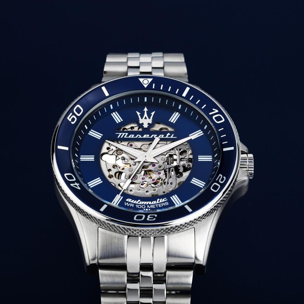Foto 7 pulgar | Reloj Maserati R8823140011 Sfida Skeleton-acero