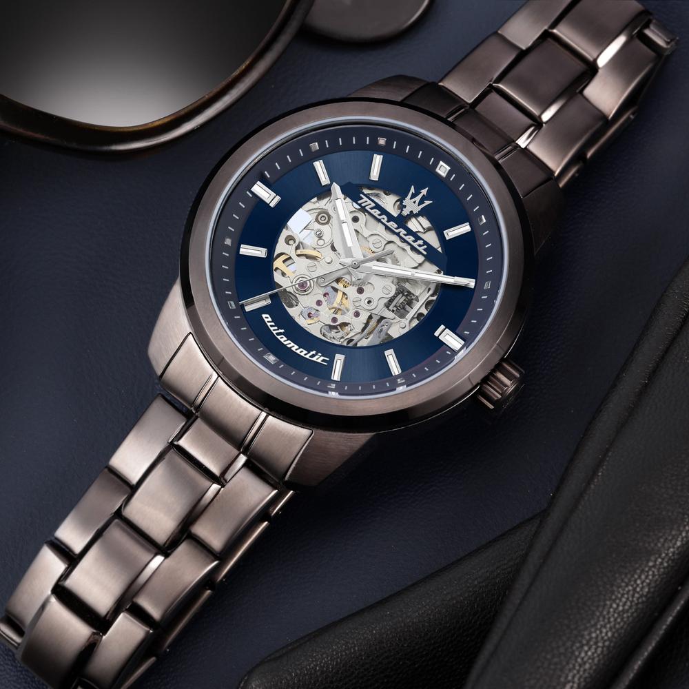 Foto 7 pulgar | Reloj Maserati R8823121002 Successo Skeleton-negro