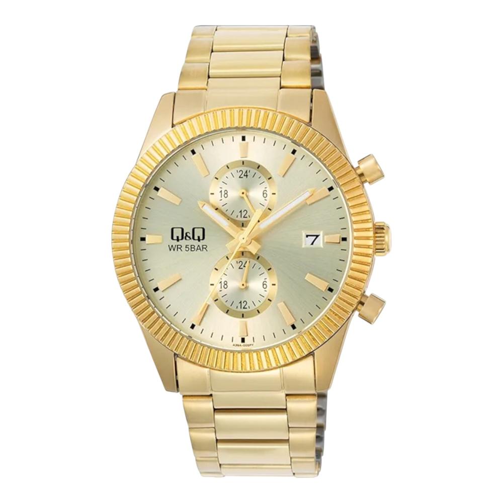 Reloj Q&q A39a-005py  Men´s-dorado