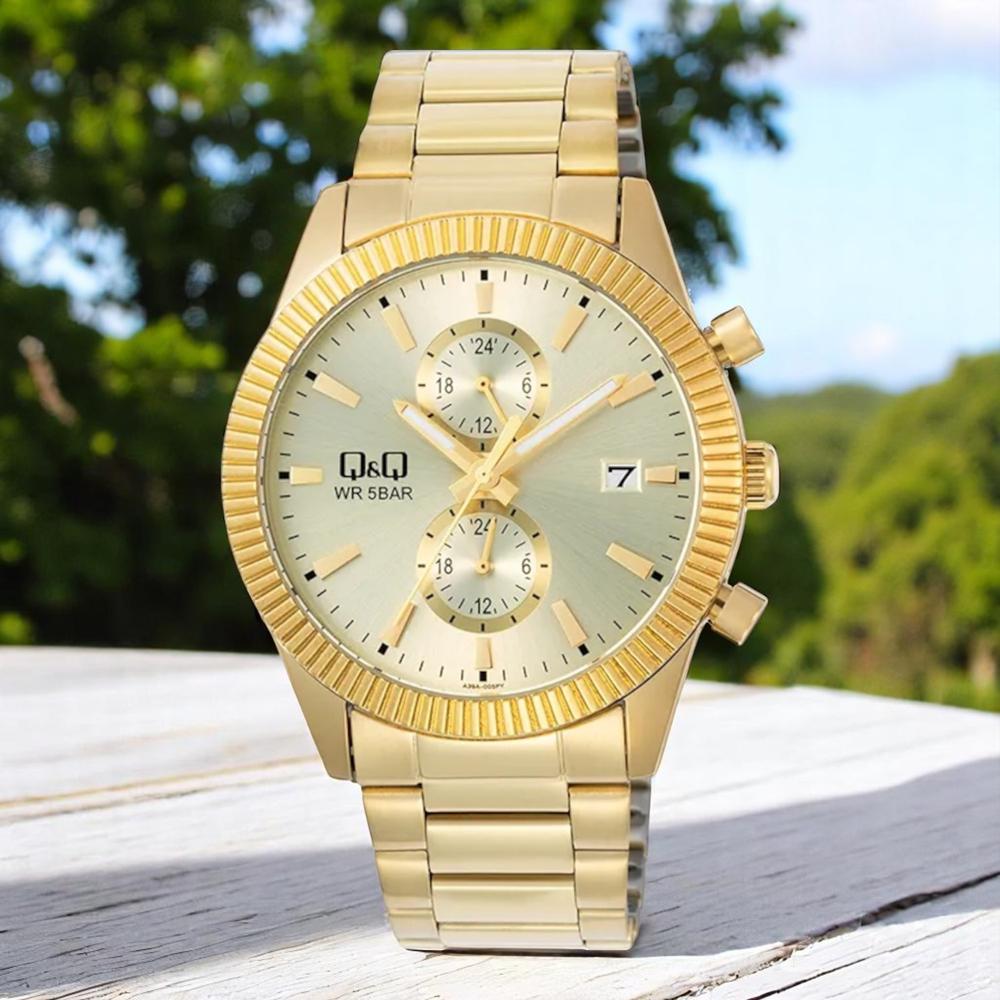 Foto 3 pulgar | Reloj Q&q A39a-005py  Men´s-dorado