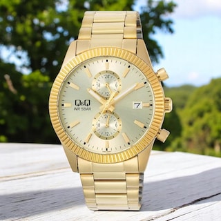 Foto 2 | Reloj Q&q A39a-005py Men´s-dorado