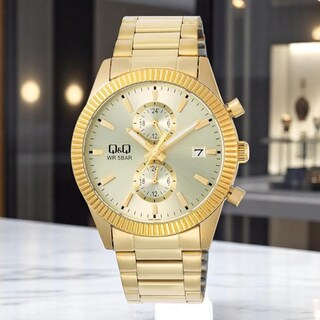Foto 3 | Reloj Q&q A39a-005py Men´s-dorado