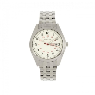 Foto 1 | Reloj Elevon Gann Pulsera Con Día/fecha Color Plateado Y Blanco - Venta Internacional.