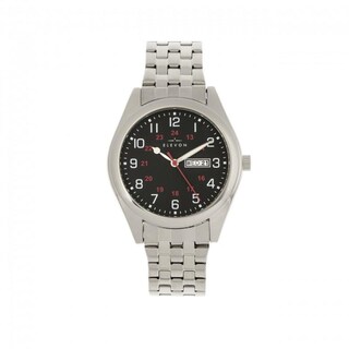 Foto 6 | Reloj Elevon Gann Pulsera Con Día/fecha Color Plateado Y Blanco - Venta Internacional.