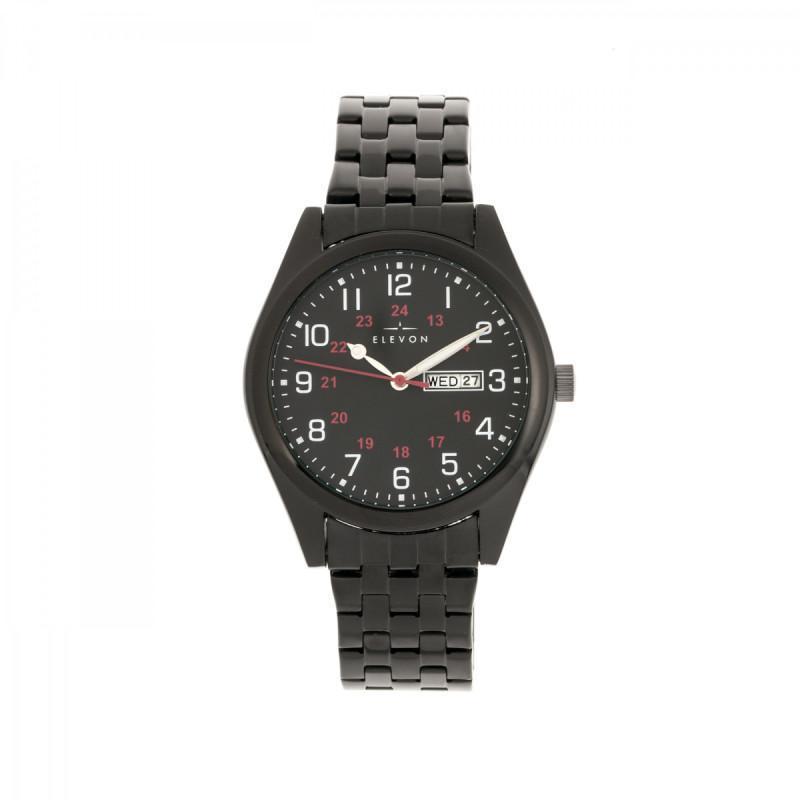 Reloj Elevon Gann  Pulsera Con Día/fecha Para Hombre  Color Negro - Venta Internacional.