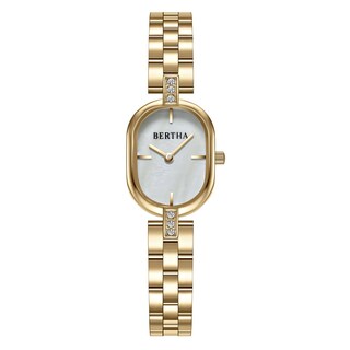 Foto 5 | Reloj De Pulsera Bertha Lana En Oro Rosa/negro Para Mujer - Venta Internacional.