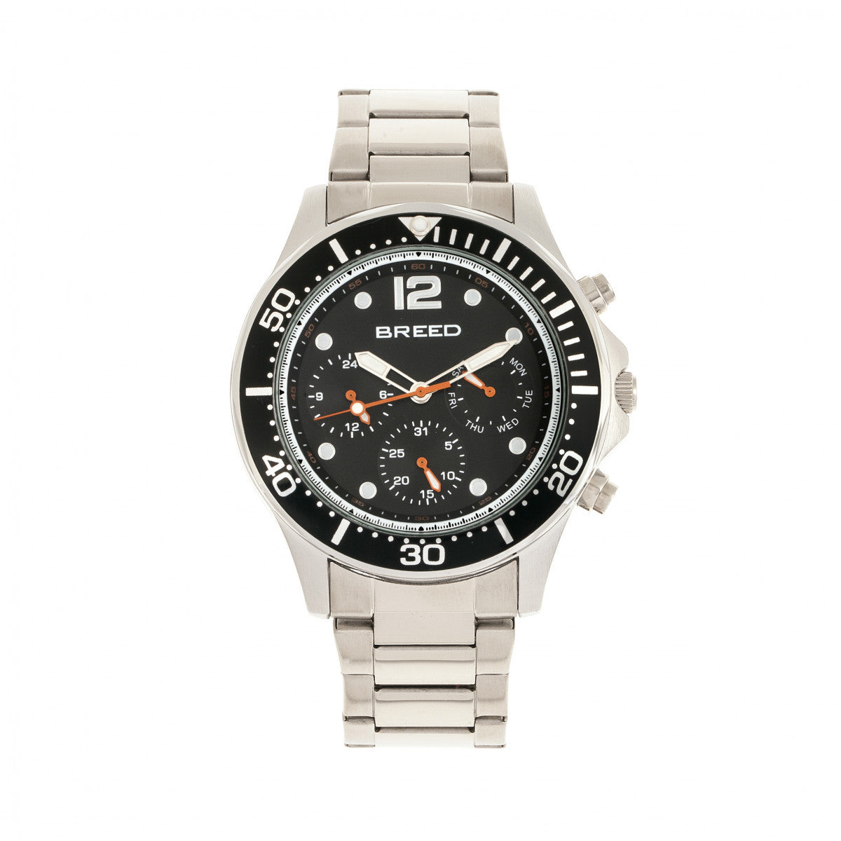Foto 3 pulgar | Pulsera Pegasus De Watch Breed Con Día/fecha Para Hombre  Color Negro Y Plateado - Venta Internacional.