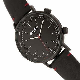 Foto 3 | Reloj Simplify The 3300 - Correa De Piel Negra Para Hombre - Venta Internacional.