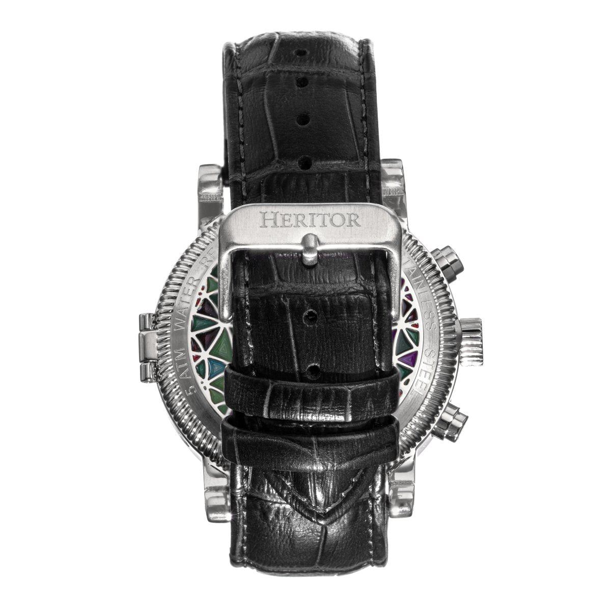 Foto 4 pulgar | Reloj Heritor Automatic Legacy  Correa De Piel Con Día/fecha  Oro Rosa/marrón - Venta Internacional.