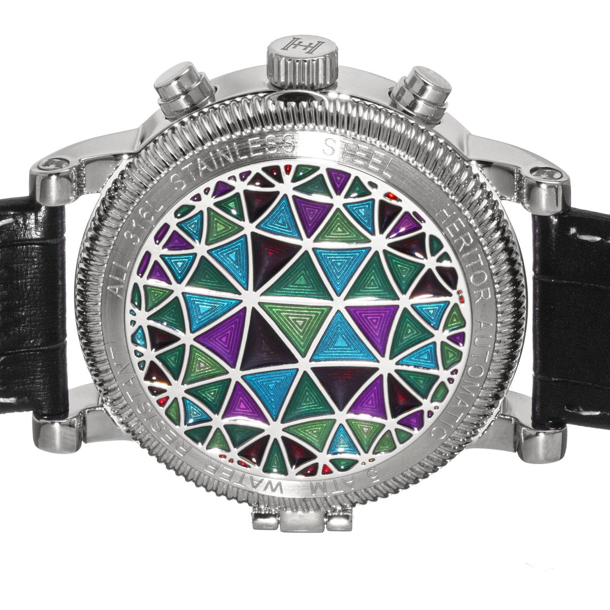 Foto 5 | Reloj Heritor Automatic Legacy  Correa De Piel Con Día/fecha  Oro Rosa/marrón - Venta Internacional.