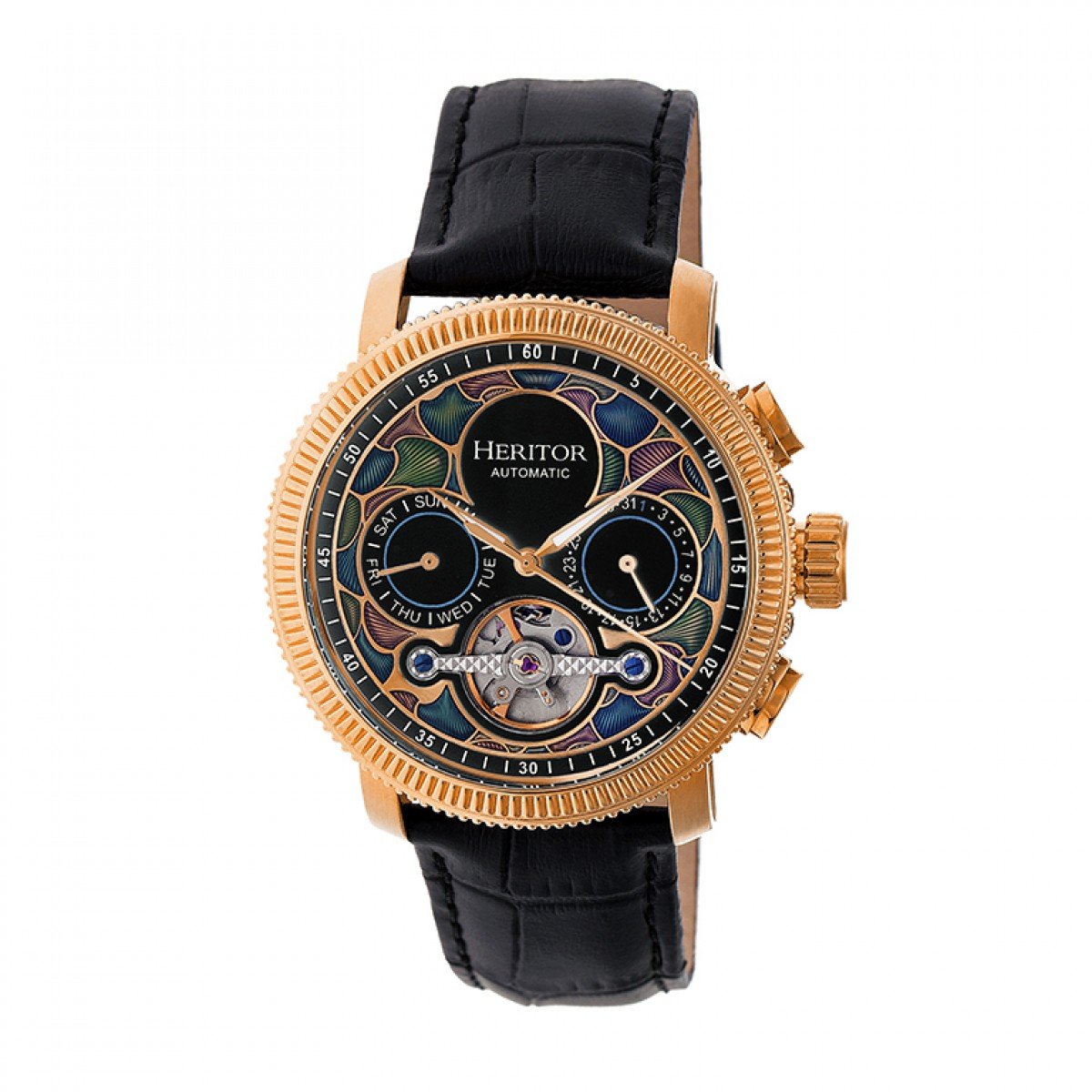 Reloj Heritor Herhr3503 Automático Con Correa De Cuero