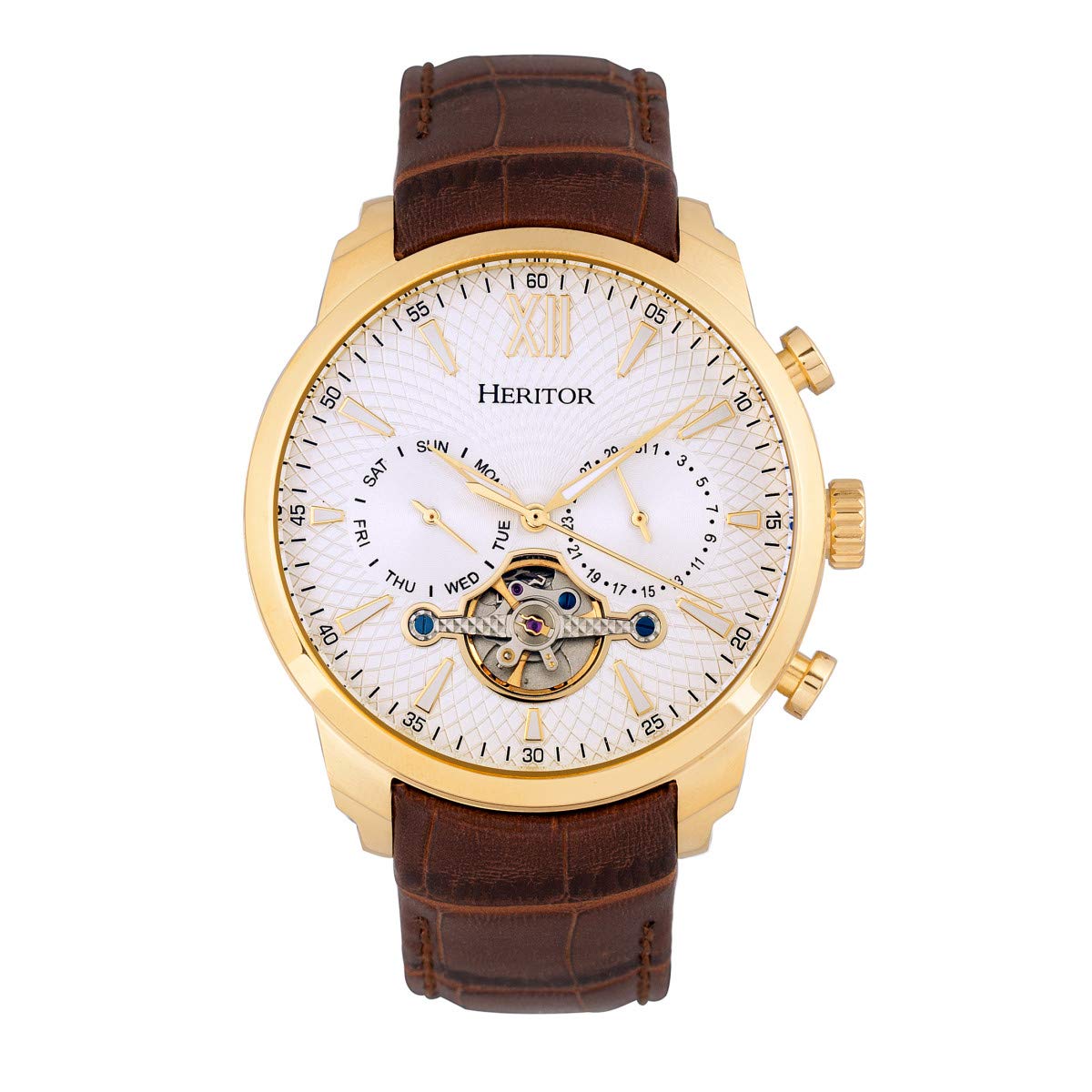 Reloj Heritor Arthur Automático Oro/plata Para Hombre