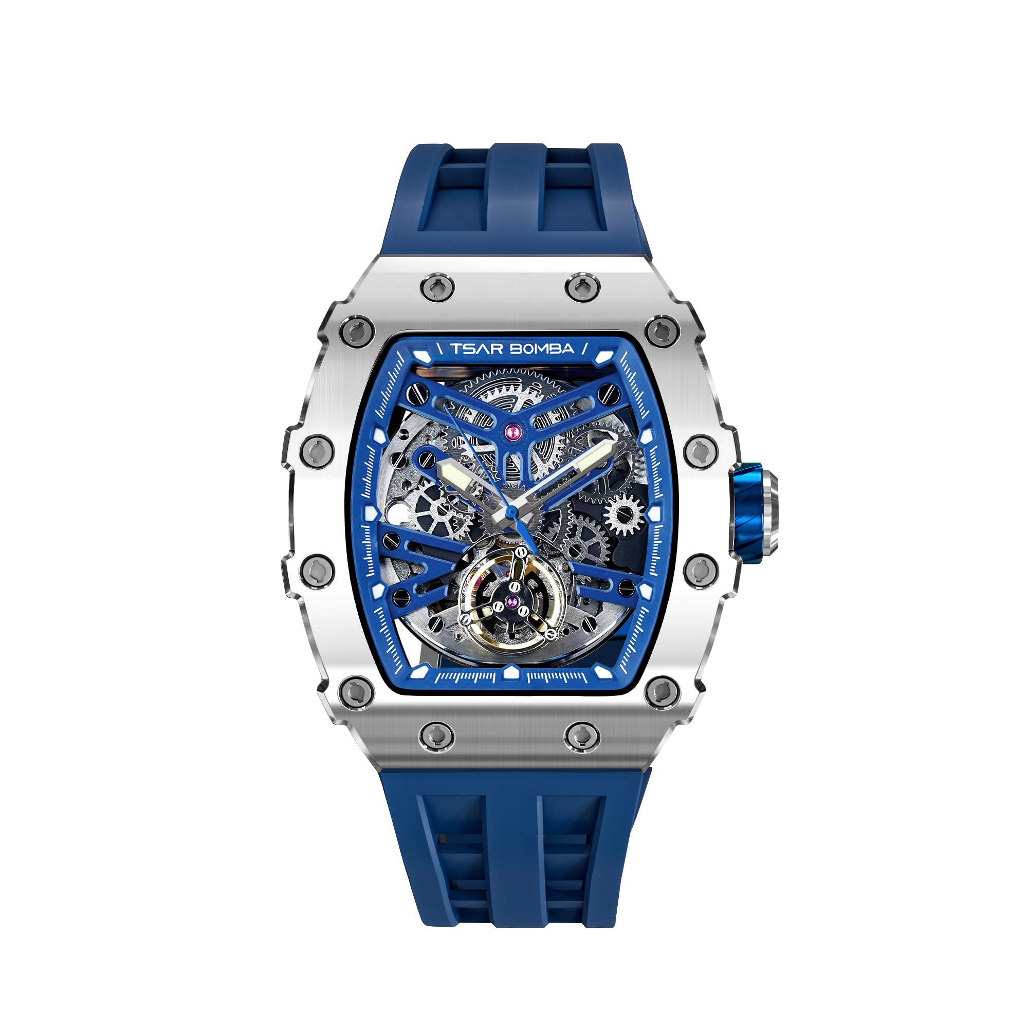 Foto 8 pulgar | Reloj Tsar Bomba para Hombre Luxury Automatic Azul - Venta Internacional