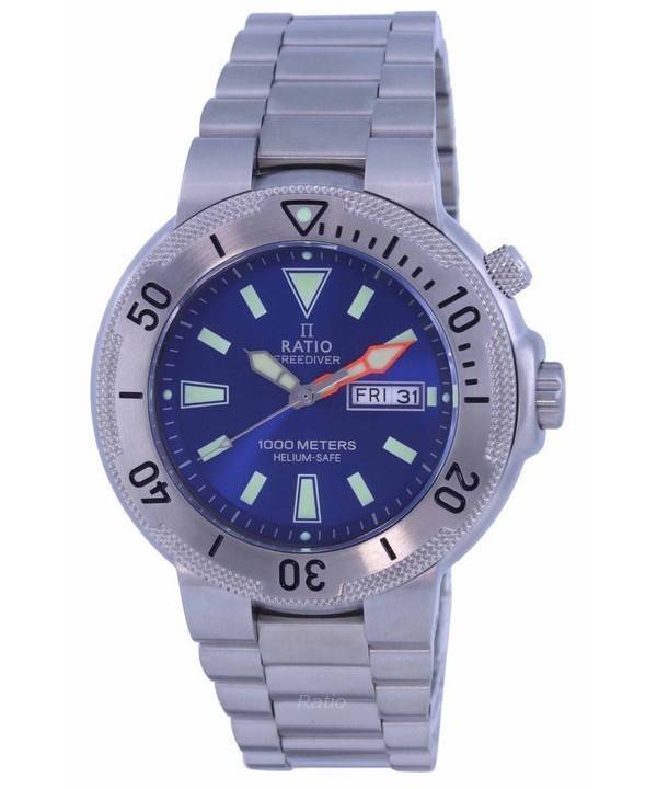 Watch Ratio Freediver Blue Quartz 1000m 1050md93-12v Para Hombre - Venta Internacional.