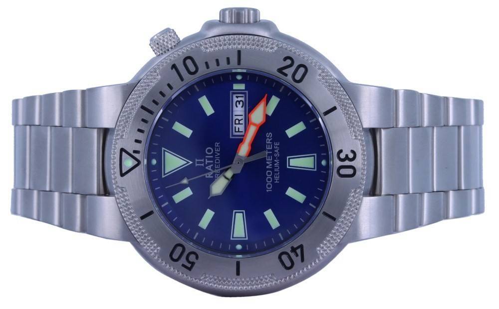 Foto 6 pulgar | Watch Ratio Freediver Blue Quartz 1000m 1050md93-12v Para Hombre - Venta Internacional.