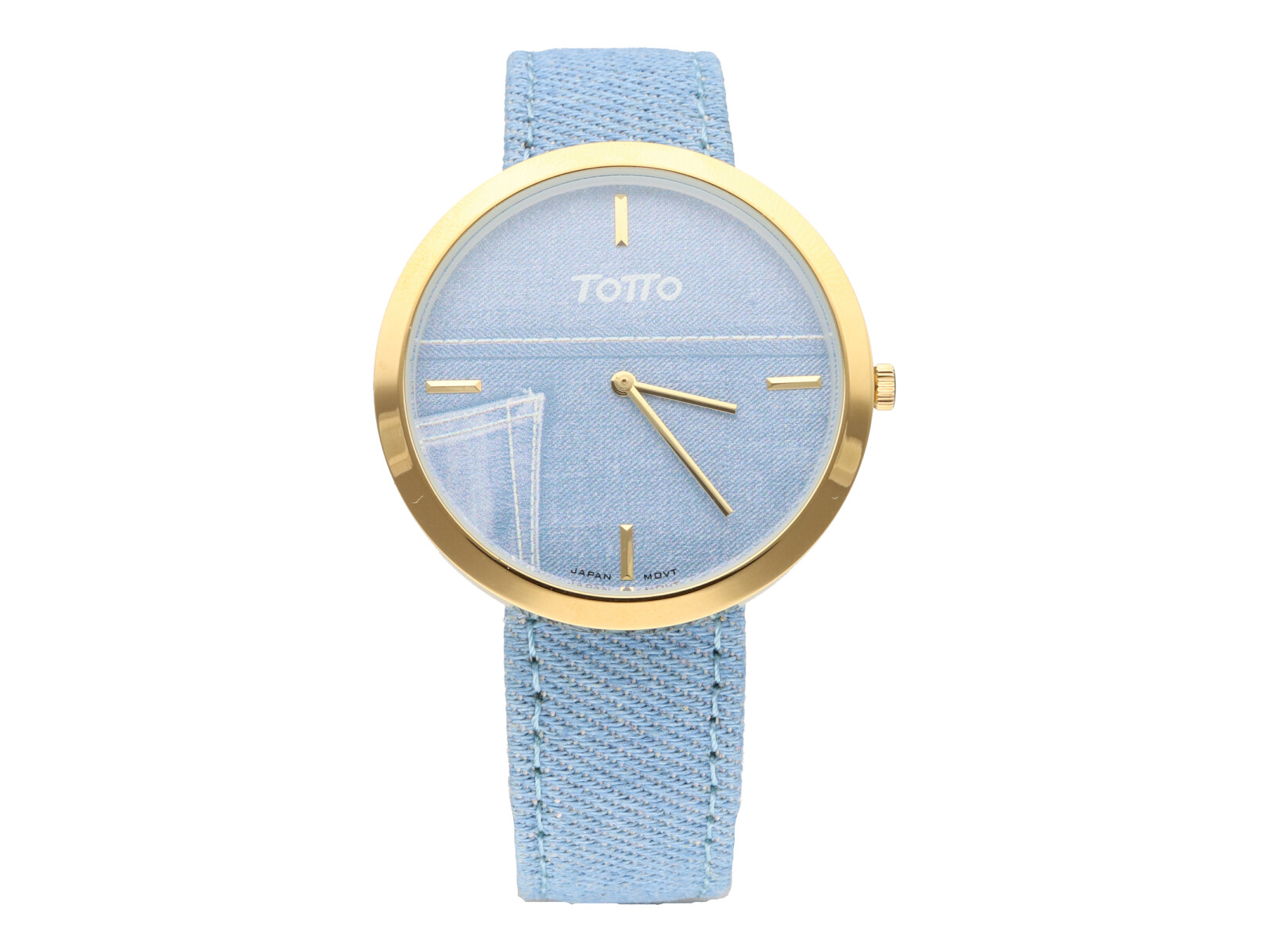 Reloj de Pulso Totto color Dorado/Azul para Mujer