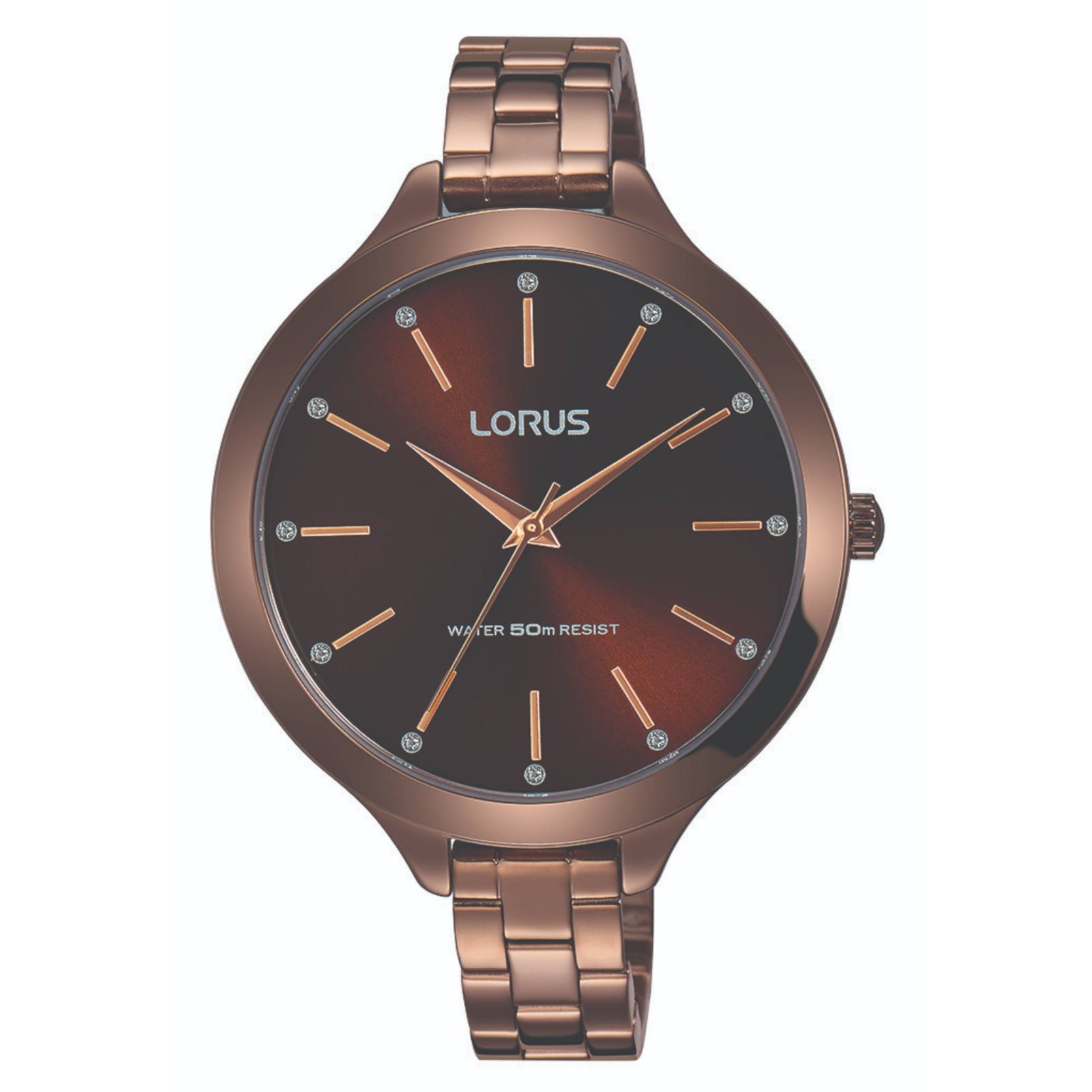 Reloj de Pulso Lorus Modelo Rg297kx9 color Café para Mujer