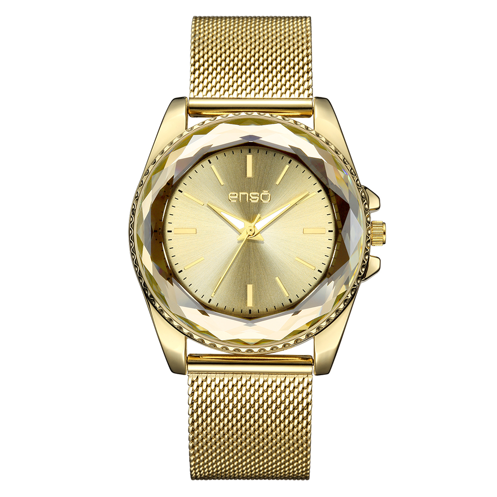 Reloj de Pulso Enso Ew9518l3 color Dorado para Mujer