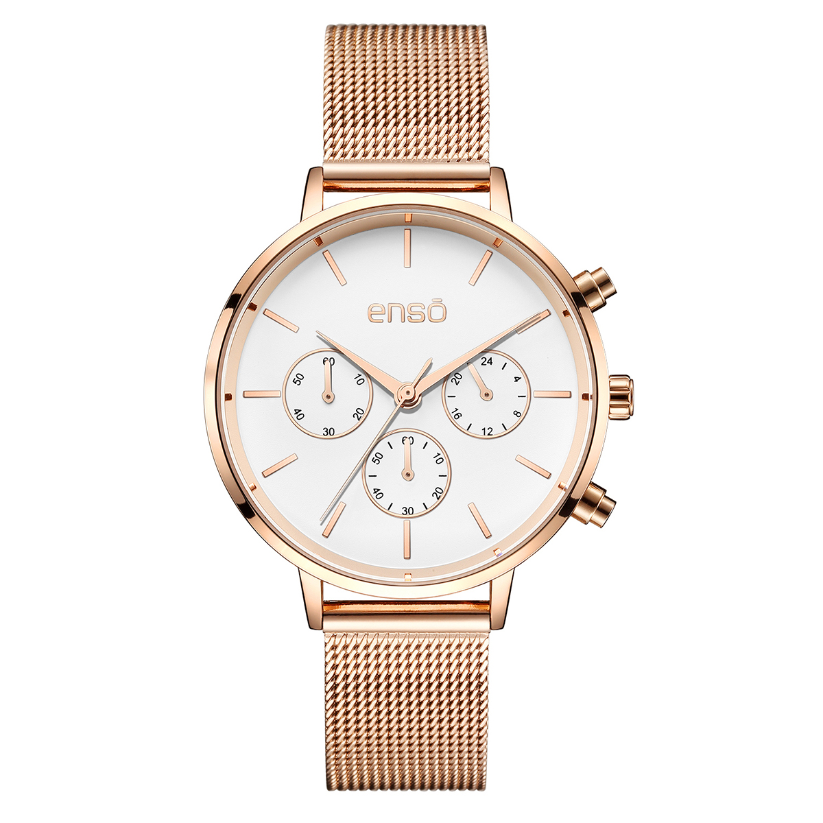 Reloj De Pulsera Enso Para Mujer Ew1038l1 de Oro Rosa