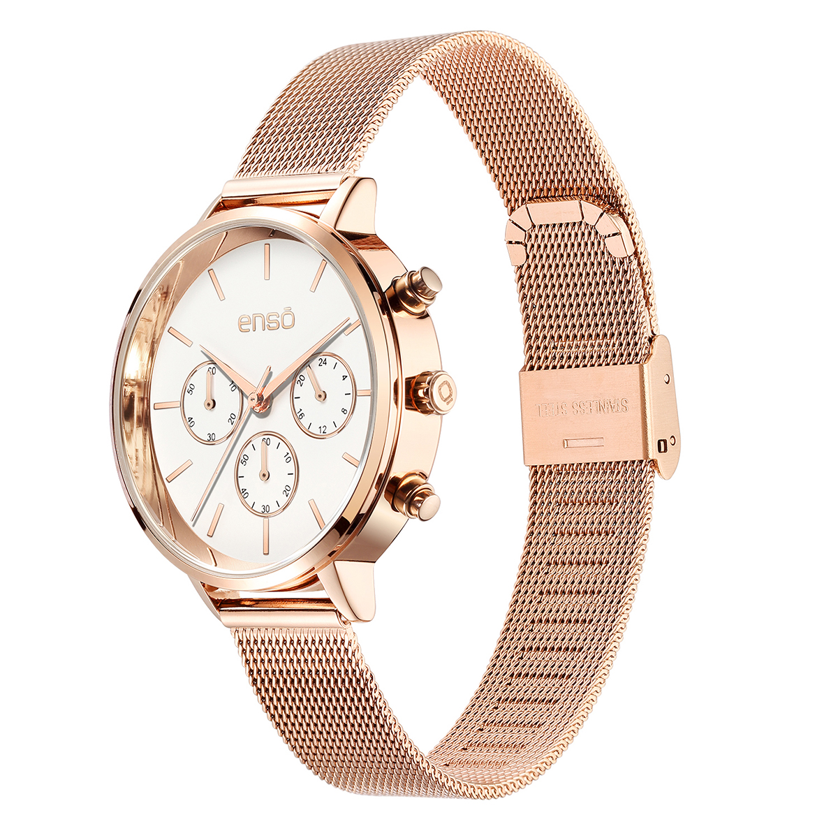 Foto 3 pulgar | Reloj De Pulsera Enso Para Mujer Ew1038l1 de Oro Rosa