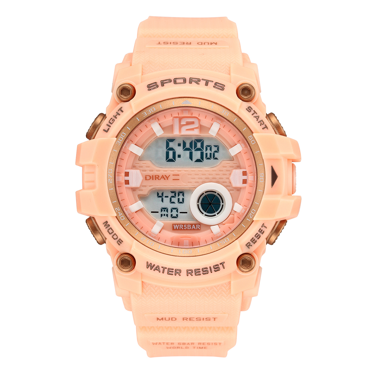 Foto 2 pulgar | Reloj de Pulsera Diray para Mujer Dr2130l11 color Salmon