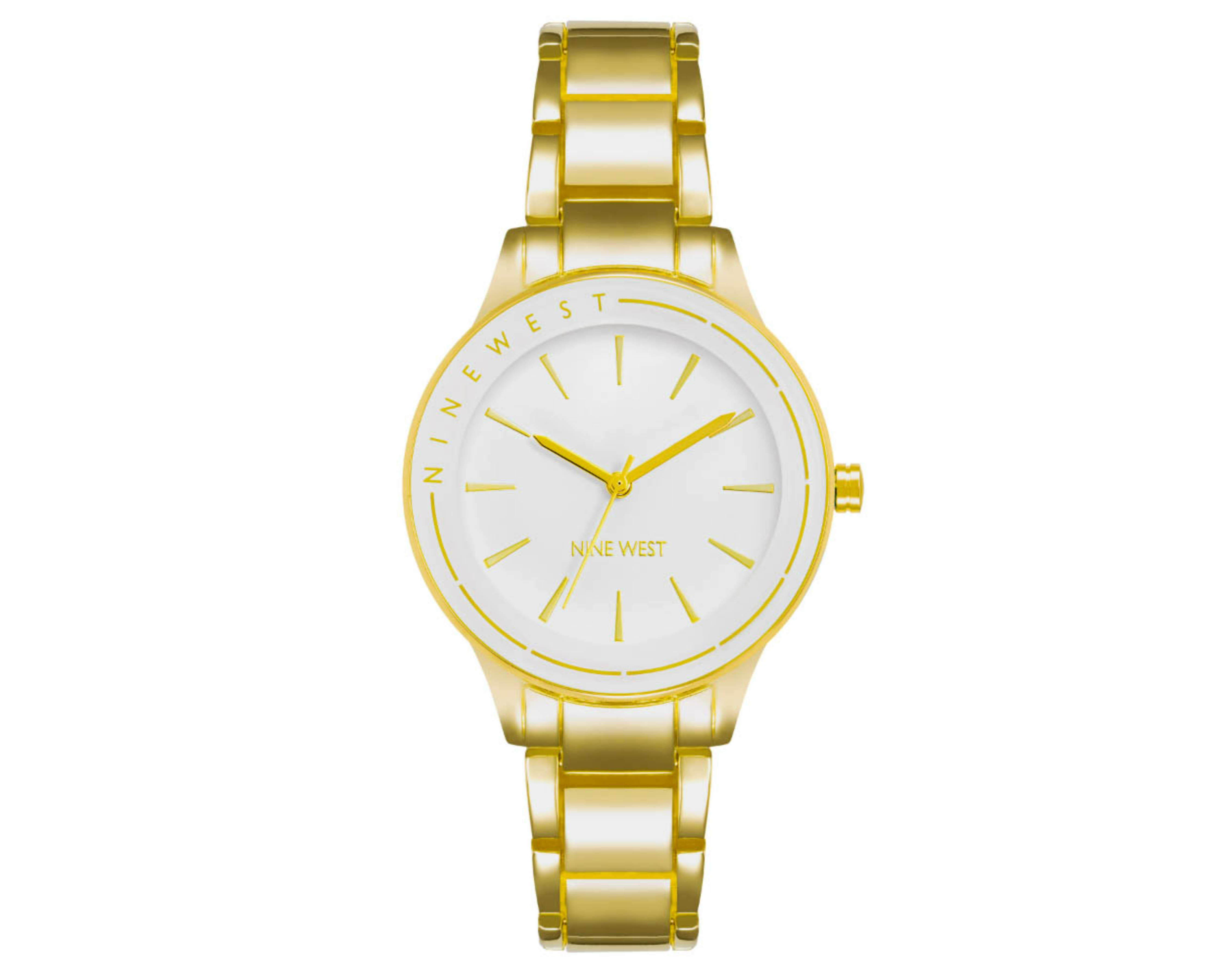 Reloj Nine West NW2804CRGB color Dorado Análogo Unitalla