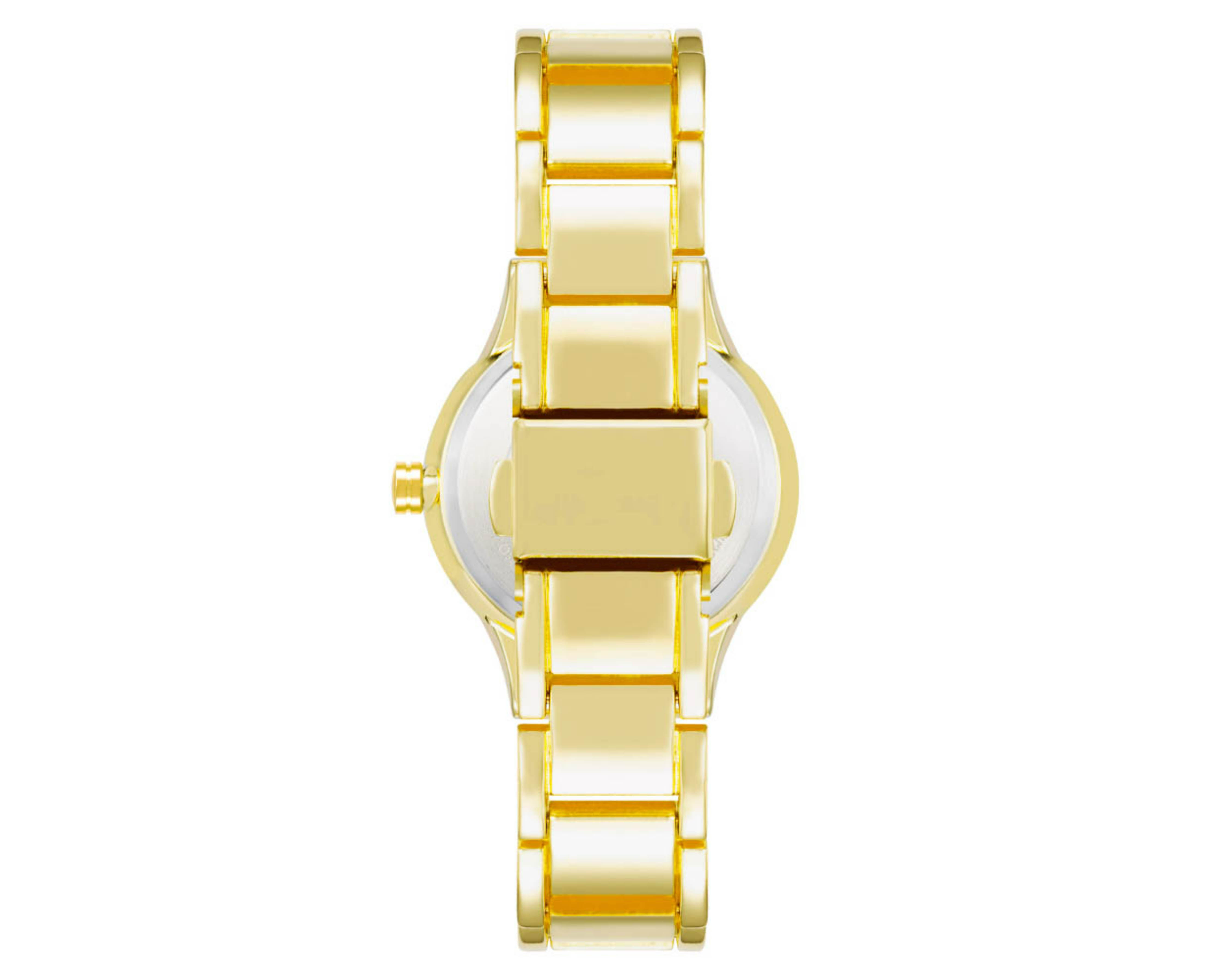 Foto 4 pulgar | Reloj Nine West NW2804CRGB color Dorado Análogo Unitalla