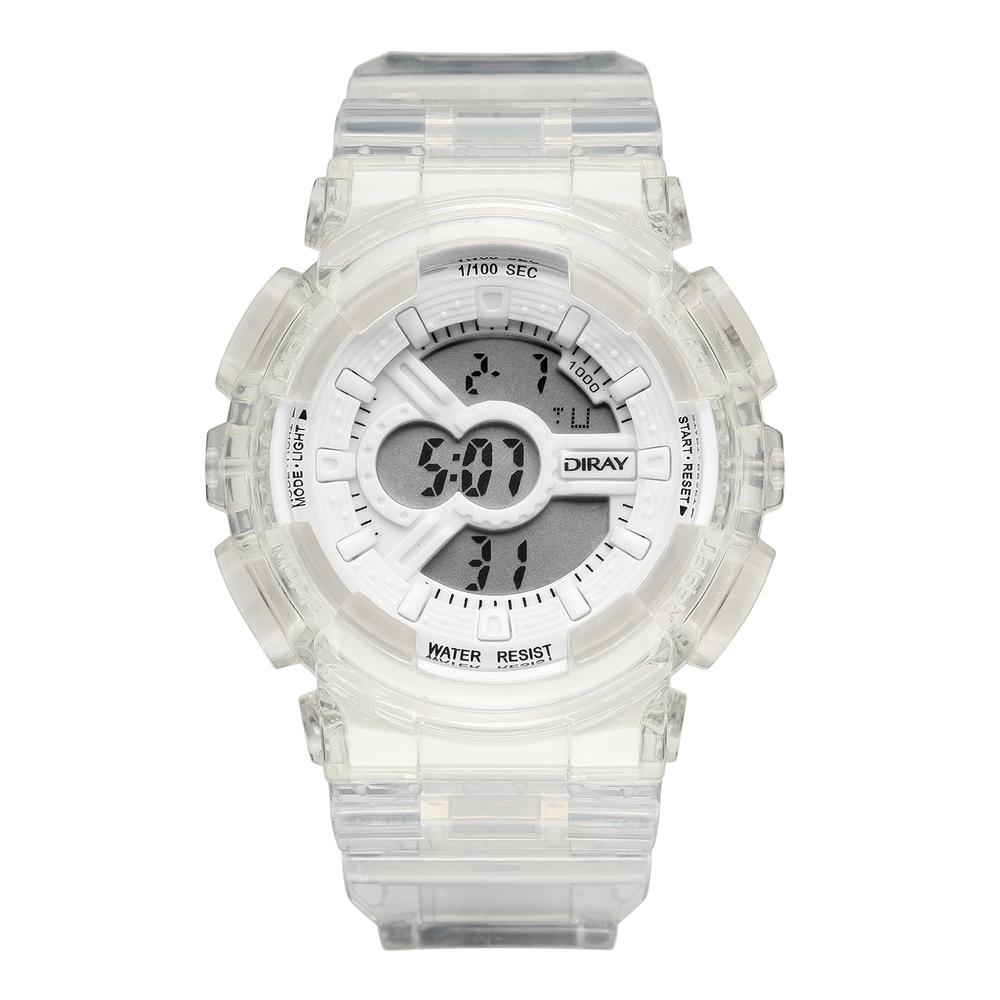 Reloj de Pulsera Diray DR216LCT2 color Transparente para Mujer