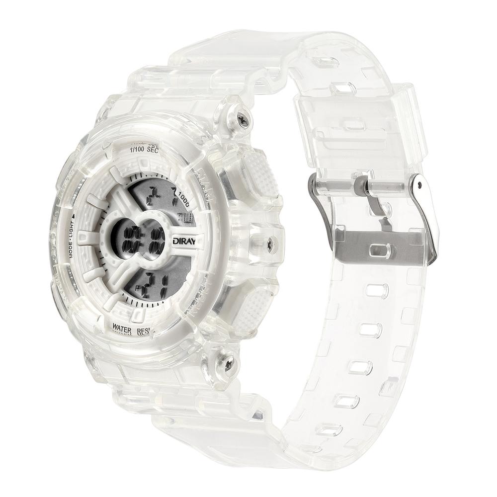 Foto 3 pulgar | Reloj de Pulsera Diray DR216LCT2 color Transparente para Mujer