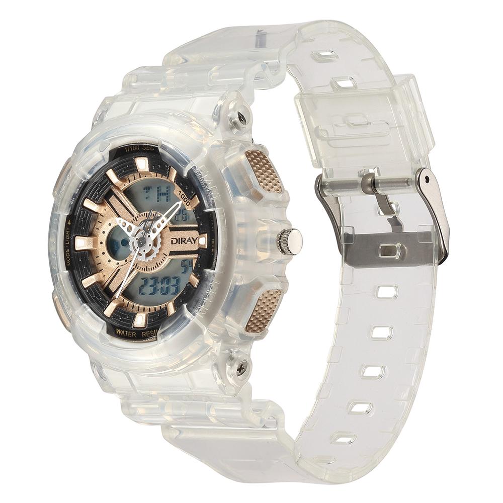 Foto 3 pulgar | Reloj de Pulsera Diray Dr216adct1 Transparente para Mujer