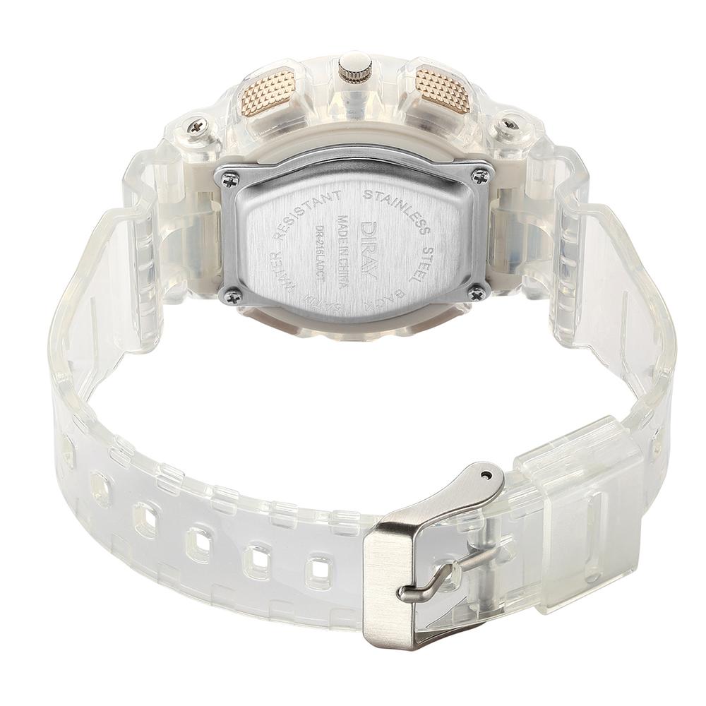 Foto 4 pulgar | Reloj de Pulsera Diray Dr216adct1 Transparente para Mujer