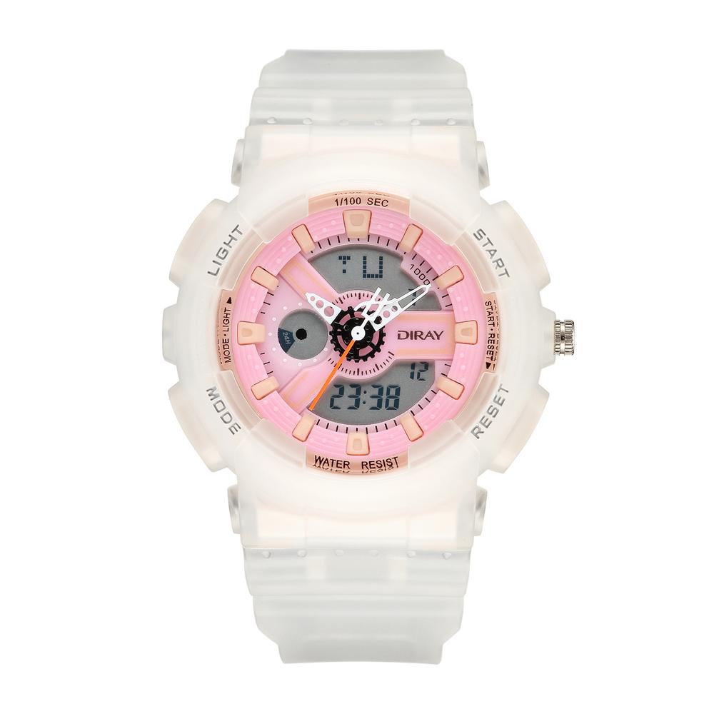 Foto 2 pulgar | Reloj de Pulsera Diray para Mujer Dr216adct4 color Transparente