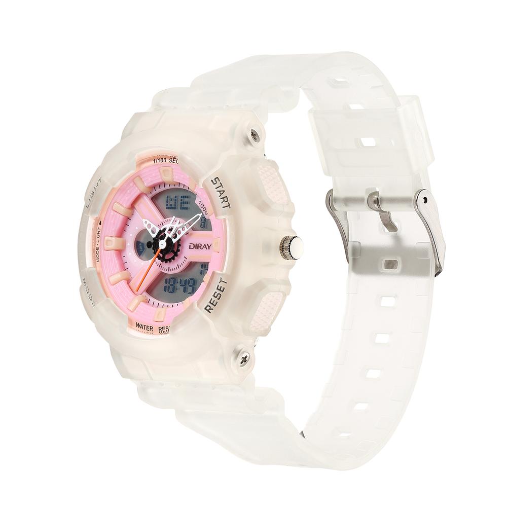 Foto 3 pulgar | Reloj de Pulsera Diray para Mujer Dr216adct4 color Transparente