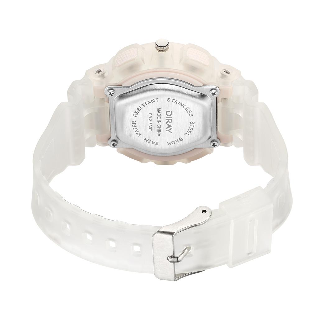 Foto 4 pulgar | Reloj de Pulsera Diray para Mujer Dr216adct4 color Transparente