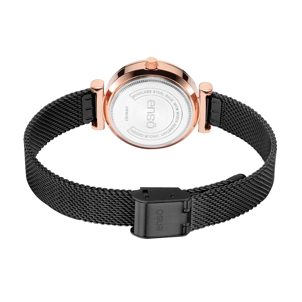 Foto 4 pulgar | Reloj de Pulsera Enso Ew1051l3 Negro para Mujer