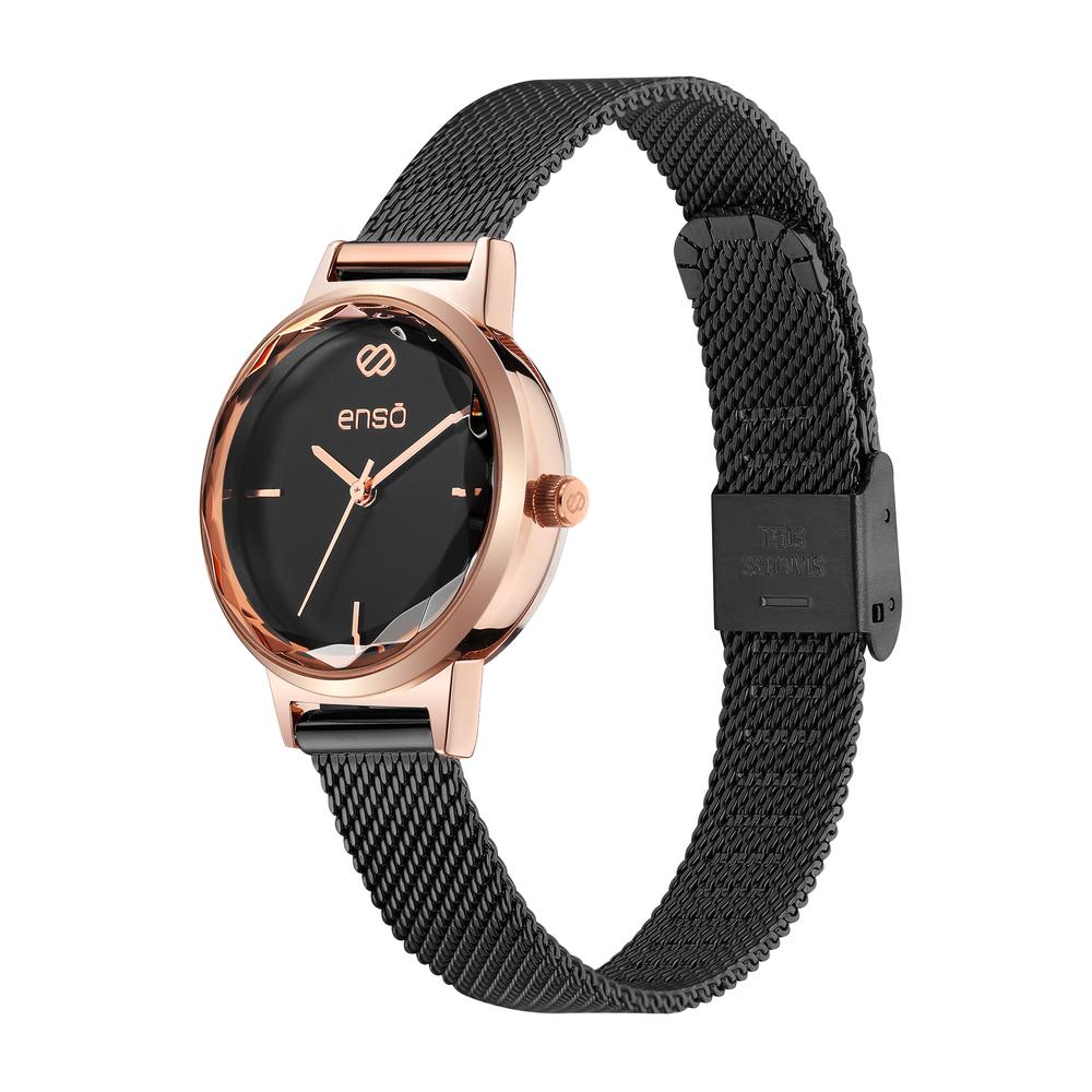 Foto 3 pulgar | Reloj de Pulsera Enso Ew1052l3 Negro para Mujer