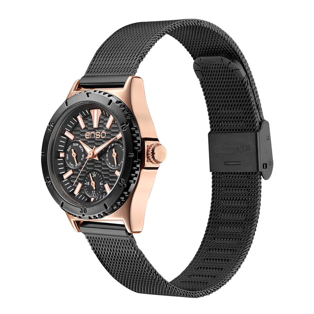 Foto 4 pulgar | Reloj Enso EW1055L3 Negro para Mujer
