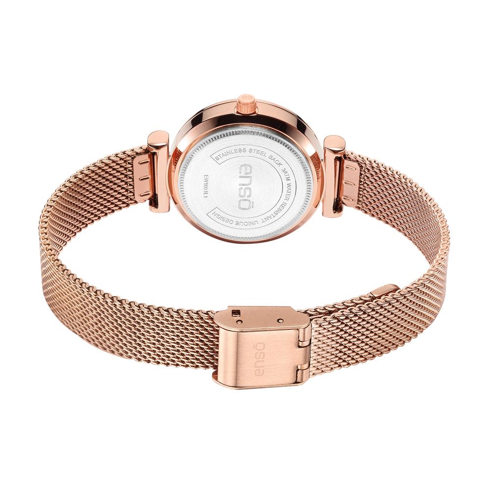 Foto 4 pulgar | Reloj de Pulsera Enso para Mujer Ew1051l1 Oro Rosa