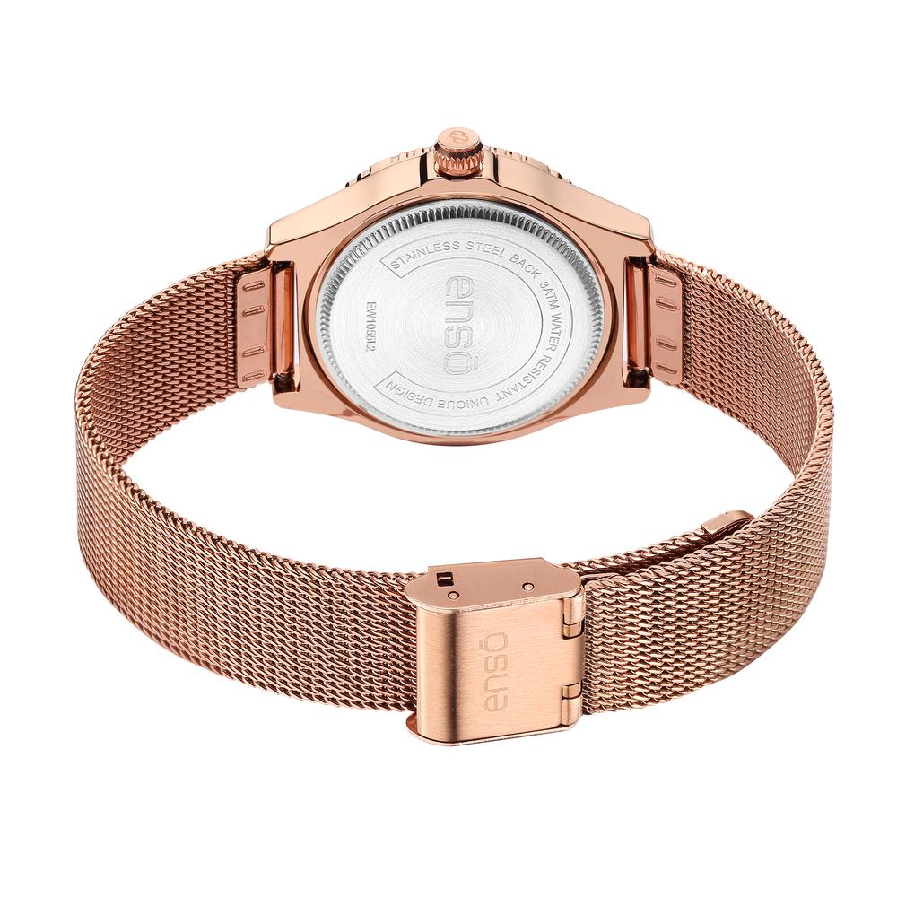 Foto 4 pulgar | Reloj de Pulsera Enso para Mujer Ew1055l2 Oro Rosa