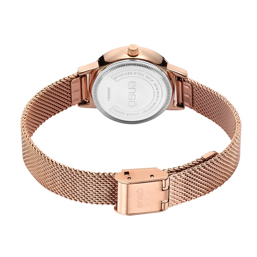 Foto 4 pulgar | Reloj de Pulsera Enso para Mujer Ew1052l1 Oro Rosa