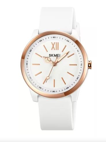 Reloj De Pulsera Cuarzo Skmei 2008 Silicona Moda Casual Dama