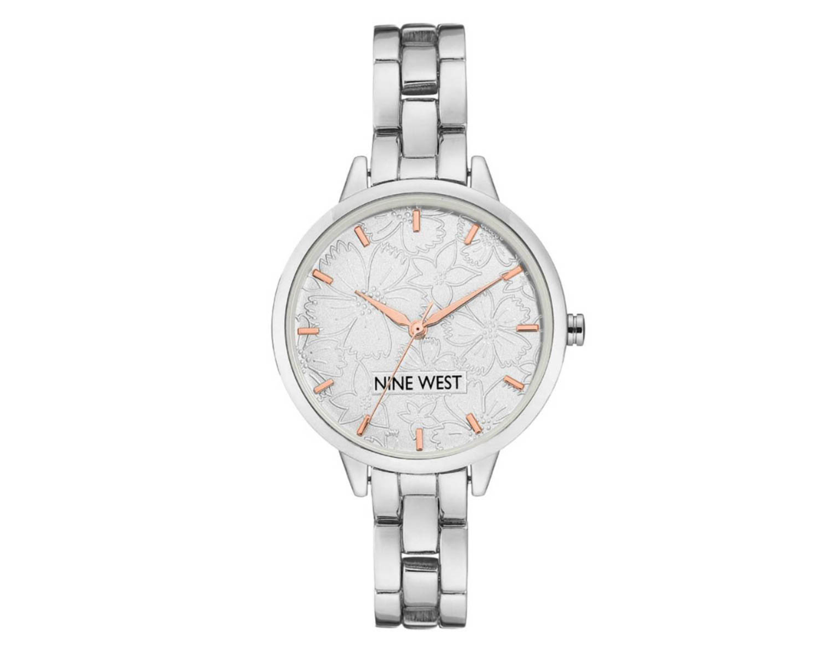 Foto 2 pulgar | Reloj para Mujer Nine West Silver Collection Plata Nw2227svrt