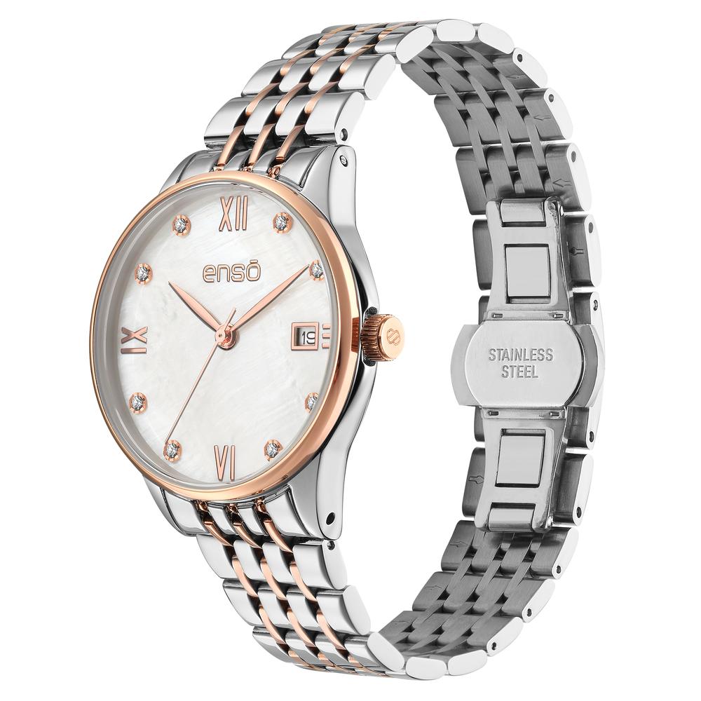 Foto 3 pulgar | Reloj De Pulsera Enso Para Mujer Ew1053l1 Bitono Rg