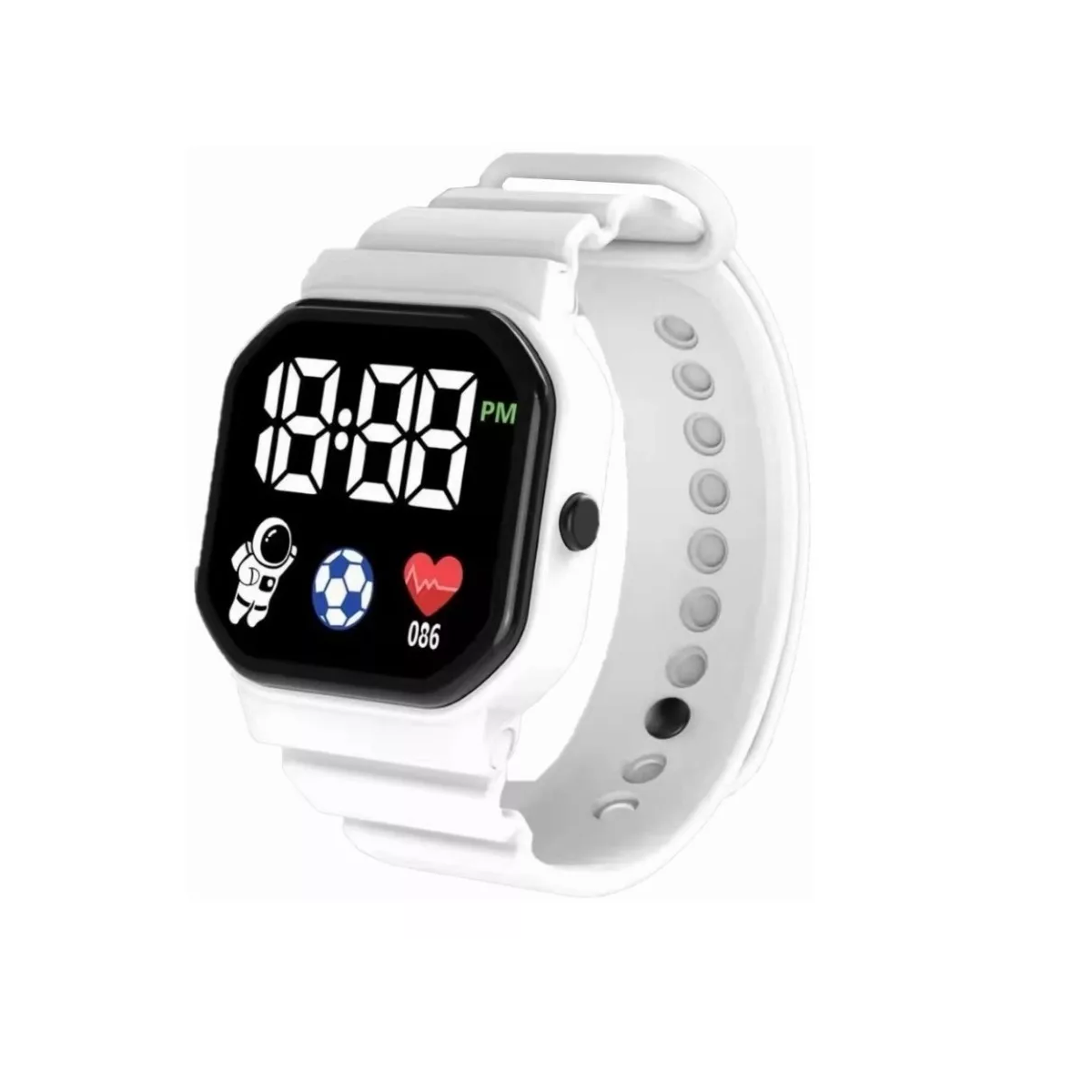 Reloj Deportivo Contra Agua Pantalla Digital Eo Safe Imports Esi-12971  Blanco