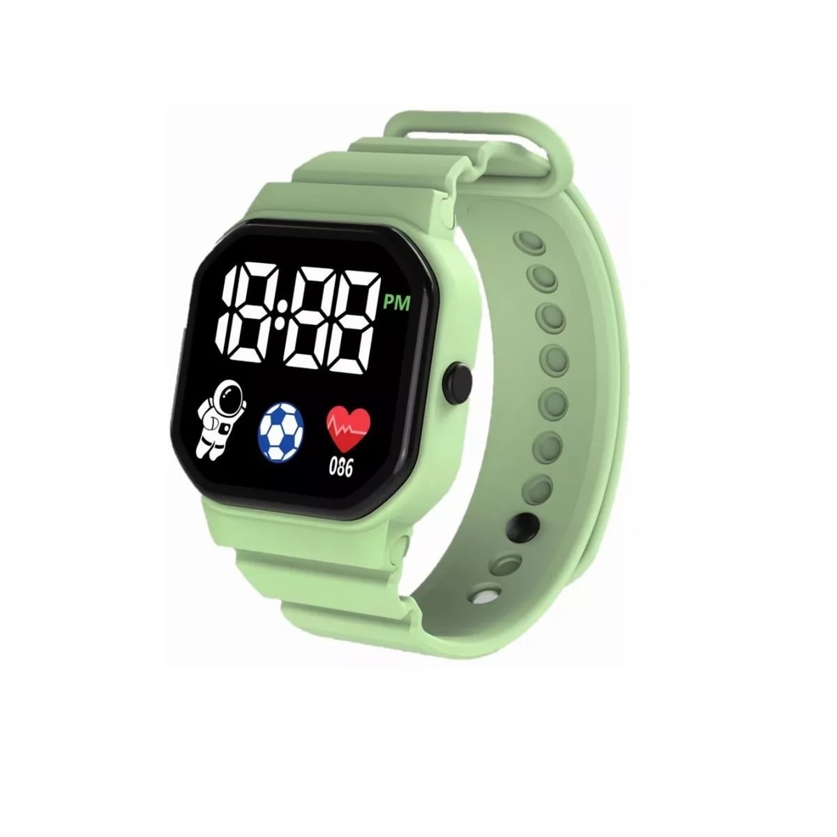 Reloj Deportivo Contra Agua Pantalla Digital Eo Safe Imports Esi-12973 Verde $389