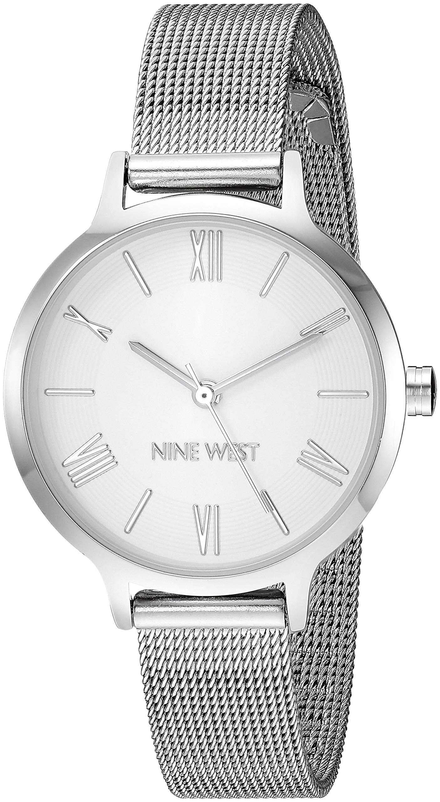 Brazalete de Malla Watch Nine West Plateado para Mujer Caja de 31 mm - Venta Internacional