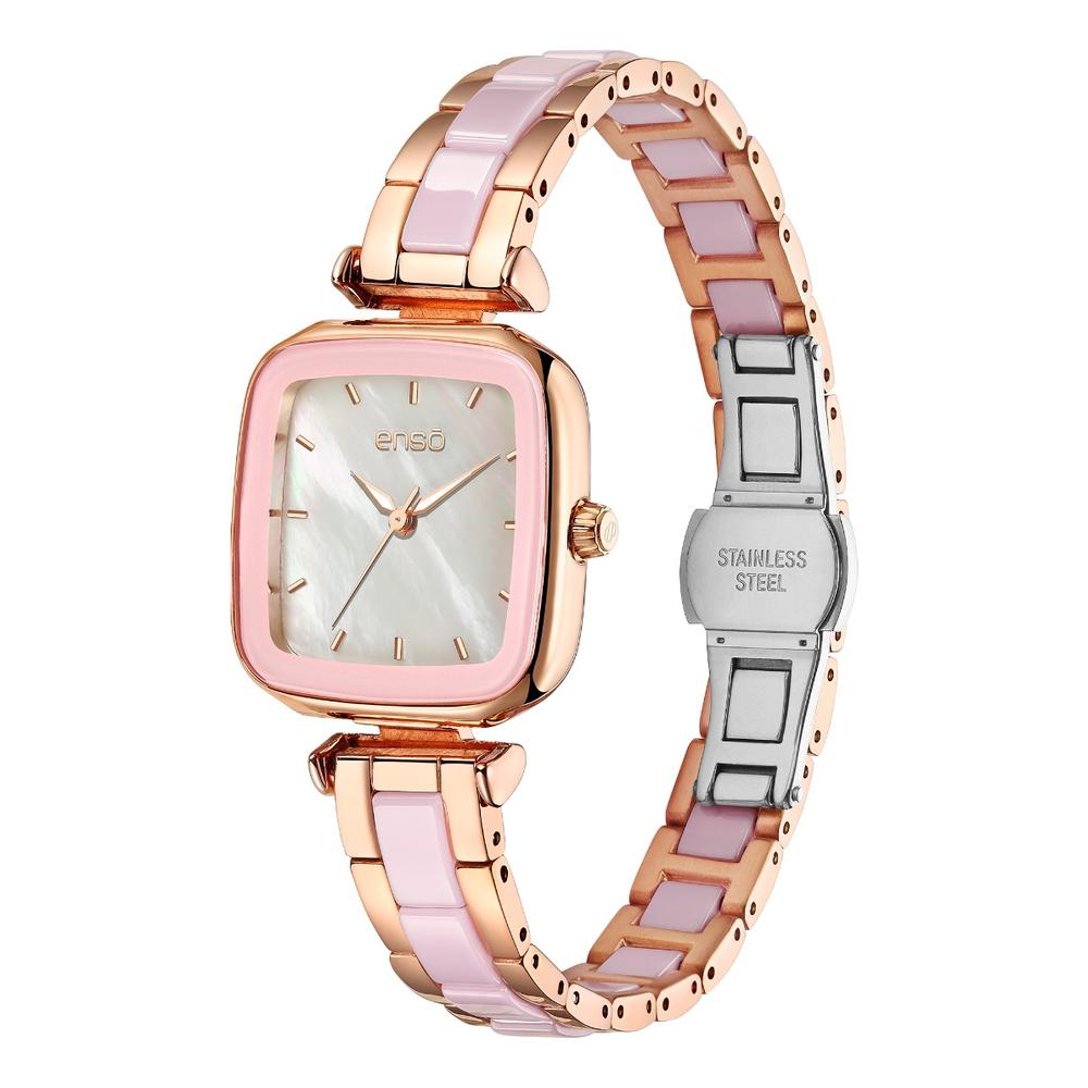 Foto 2 | Reloj de Pulsera Enso EW1067L2 Oro Rosa Cerámica para Dama