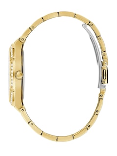 Foto 3 | Reloj Guess Black + Gold Crystal Silicone para Mujer - Venta Internacional