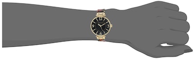 Foto 6 | Reloj Anne Klein Correa de Piel para Mujer Resistente al Agua 30 m - Venta Internacional