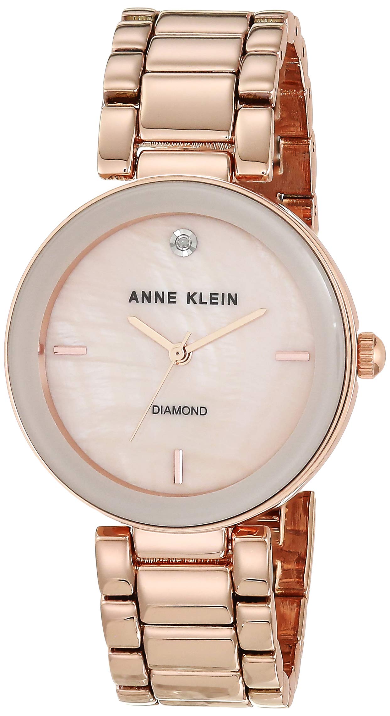 Foto 2 pulgar | Reloj Anne Klein con Esfera de Diamante Auténtico para Mujer - Venta Internacional